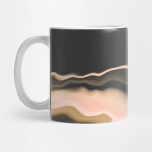 Modern black marbling Mug